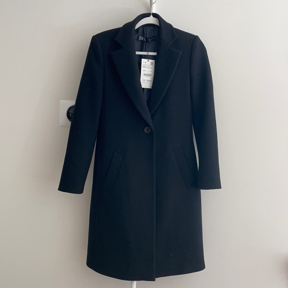 Brand New Wool Blend Coat from Zara